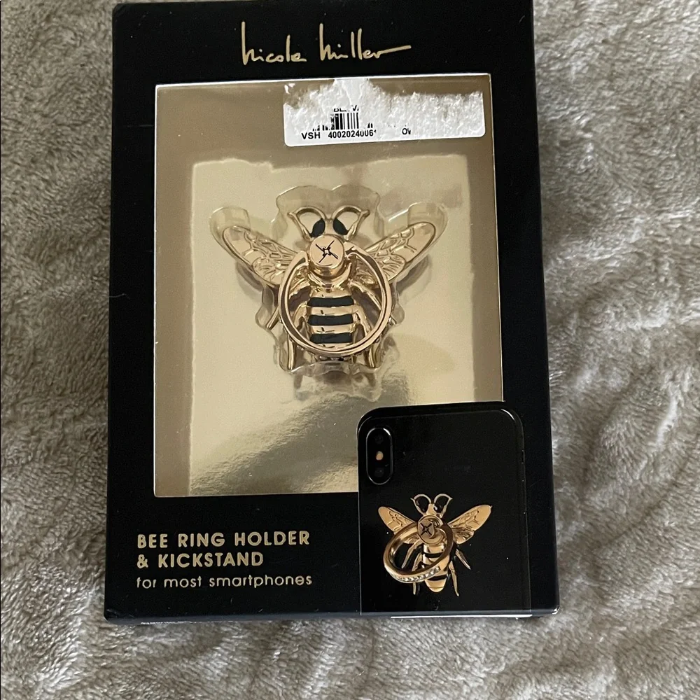 Nicole Miller Gold Bee Phone Accessory